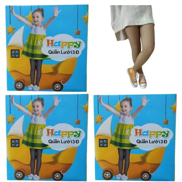 Quần tất trẻ em lưới 3D hàng đẹp mặc ấm