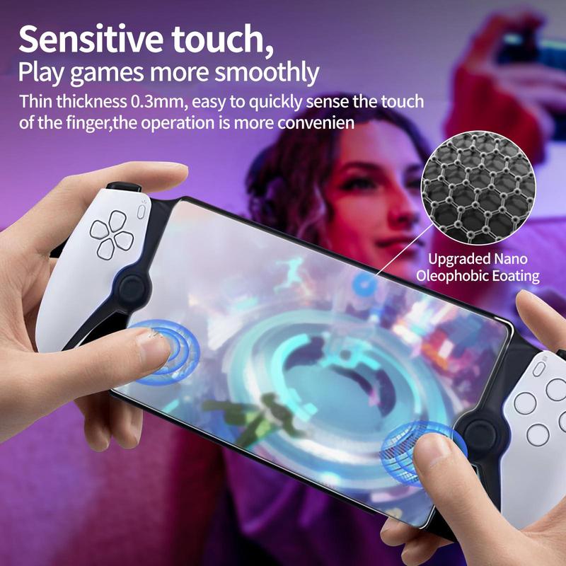 Anti-scratch & Anti-fingerprint Game Console Screen Protector, Tempered Glass Screen Protector, Console Accessories for PlayStation Portal Remote Player 4