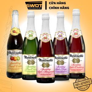 Combo 5 chai Nước ép trái cây có ga Martinelli’s Sparkling Mỹ 750ml Nước ép trái cây tươi ngon hương vị tuyệt vời - SWOT