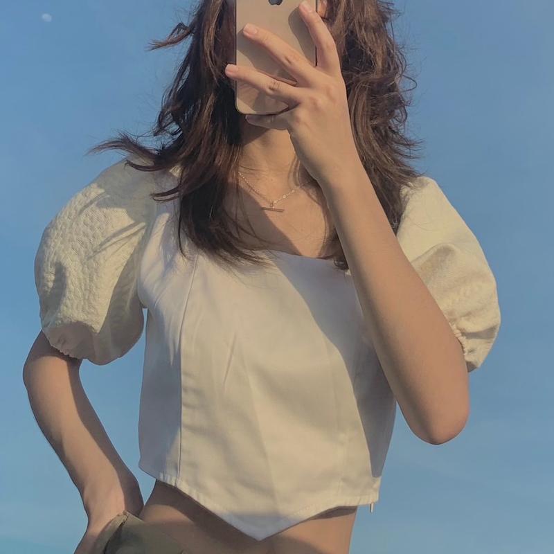 Áo croptop phối tay BLANDA