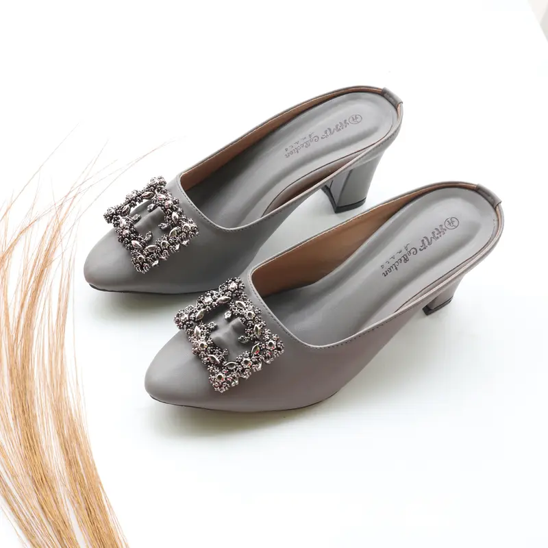 HMF Yuiko High Heels Mules Wanita 7 cm AR08 6
