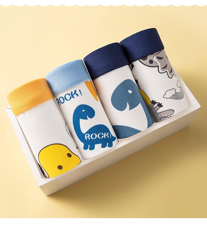 [BT22 Quần hộp cao cấp] Quần sịp bé trai, quần lót trẻ em nam, đồ bơi bé trai cotton loại 1 hình khủng long sắc màu 12-45kg Maruka Fashion