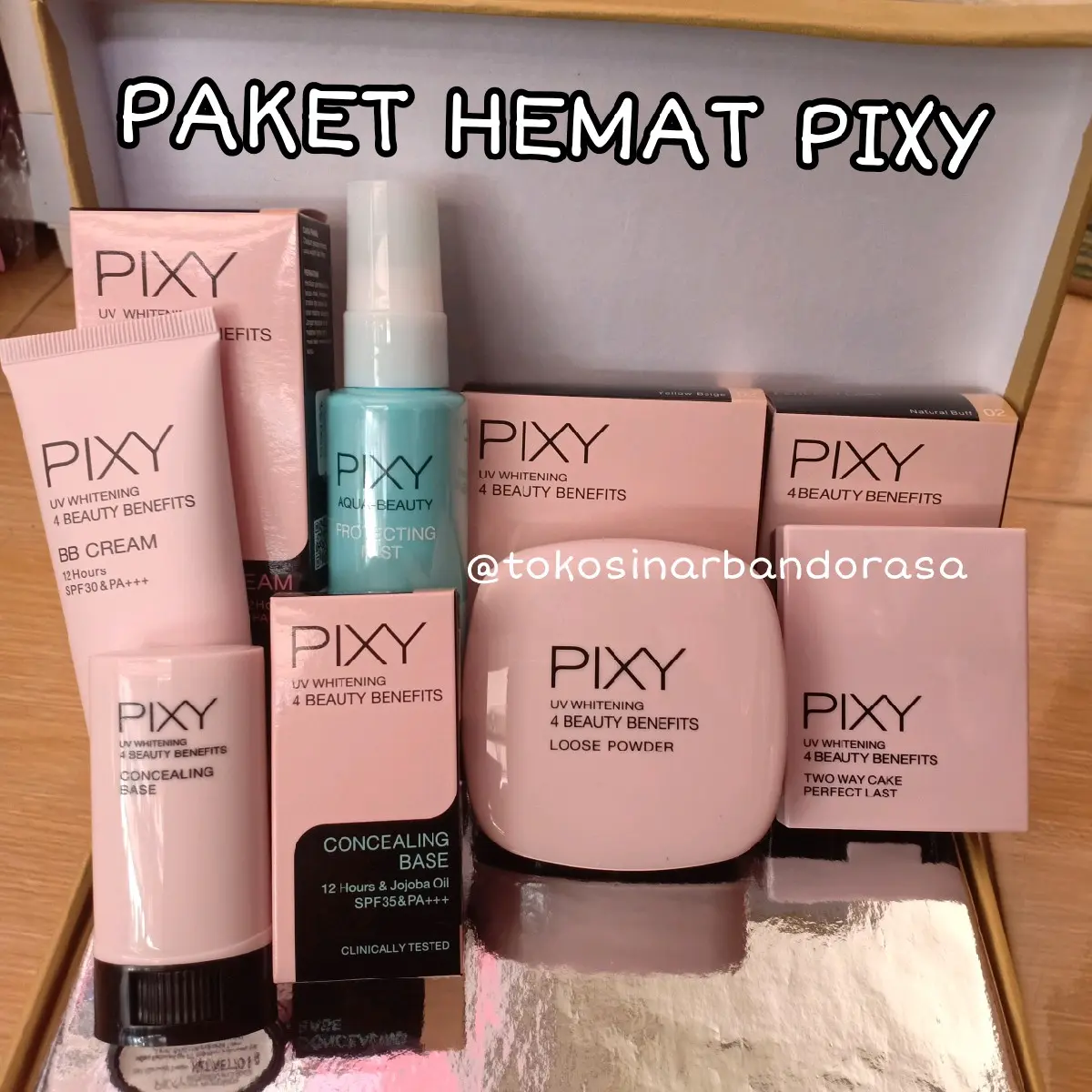 PAKET HEMAT PIXY 4 BEAUTY BENEFITS + AQUA MIST