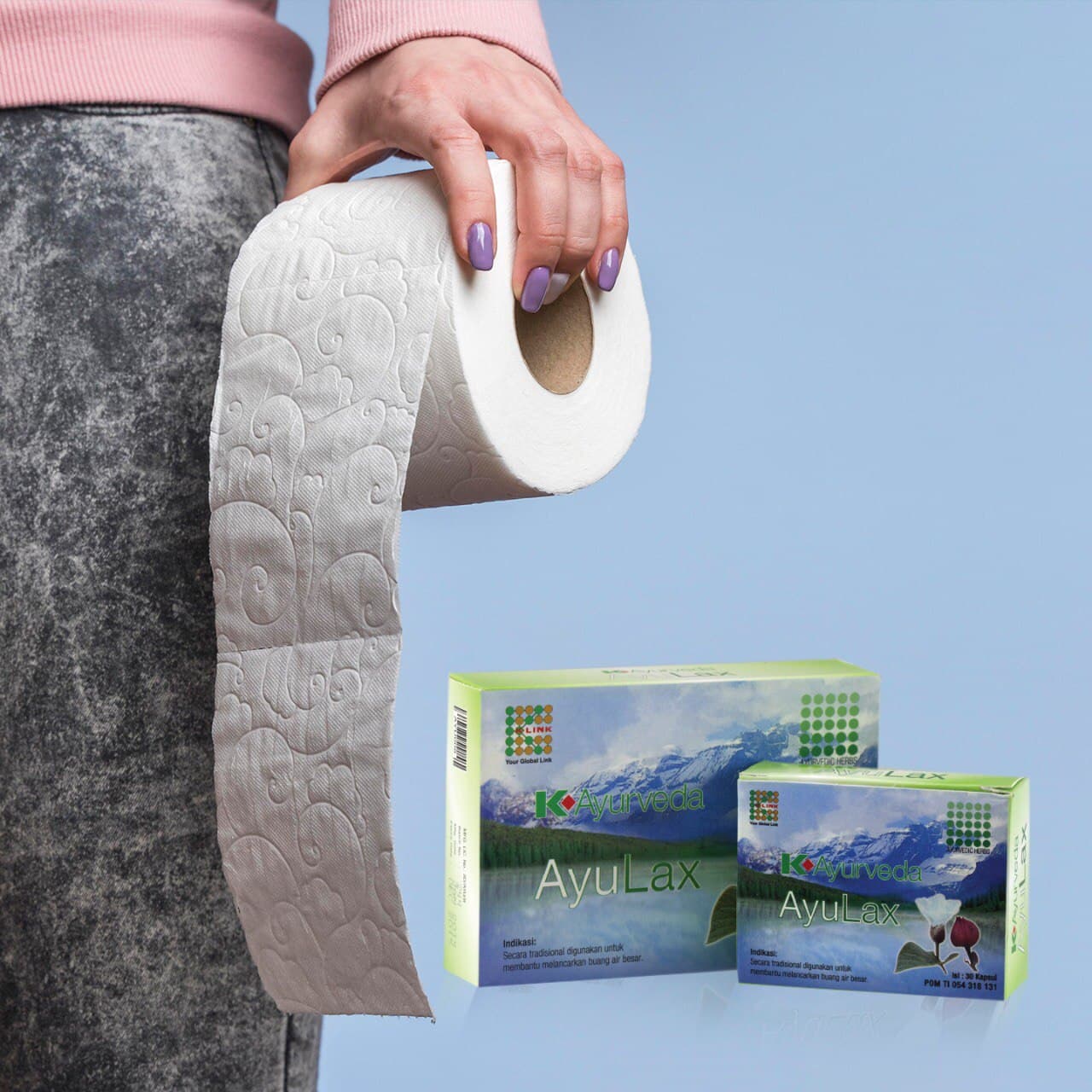K-Ayurveda AyuLax Original Halal BPOM 1 Box isi 30 Kapsul & 60 Kapsul Ayu Lax Sembelit & Susah BAB Attauri Official Store K Link Official Store