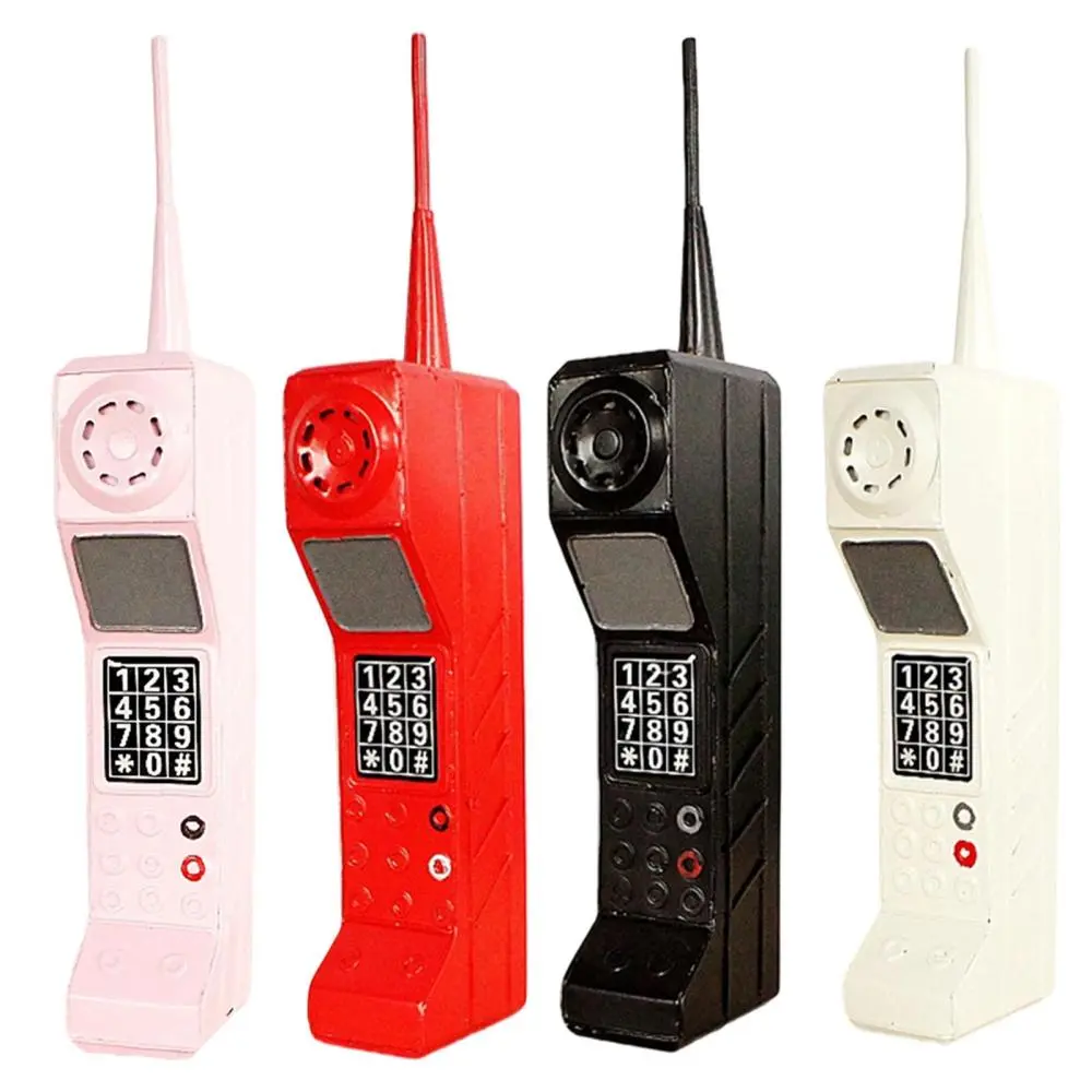 Vintage Retro Mobile Telephone, Outdated Cellular Telephone Model, Old-fashioned Inflatable Cellphone Photography Accessories Home Decor
