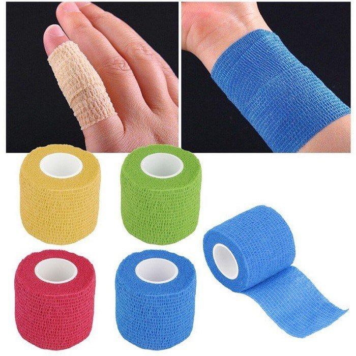 Băng keo thể thao đá bóng cuốn cổ chân cổ tay cao su non vải hỗ trợ thi đấu và tập luyện 1