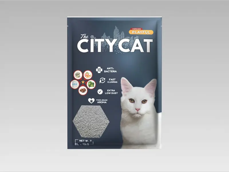 CÁT CITY CÁT AKICAT CÁT  THAN HOẠT TÍNH - Túi 8L_4kg(Vón Cục Tốt,Không Bụi,...)cát aki cho mèo, cát mèo citycat, cát vệ sinh cho mèo cát  vệ  sinh  mèo 5