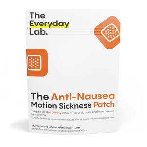 The Everyday Lab- The Anti-Nausea Motion Sickness Patch- Sobre resellable con 12 Parches para prevenir la nausea o mareo