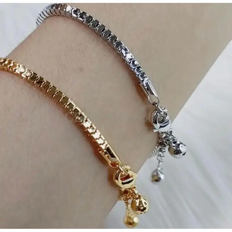 Gelang Tangan Milano Gold Dan Silver Tidak luntur anti karat TERLARIS Perhiasan Emas (COD)