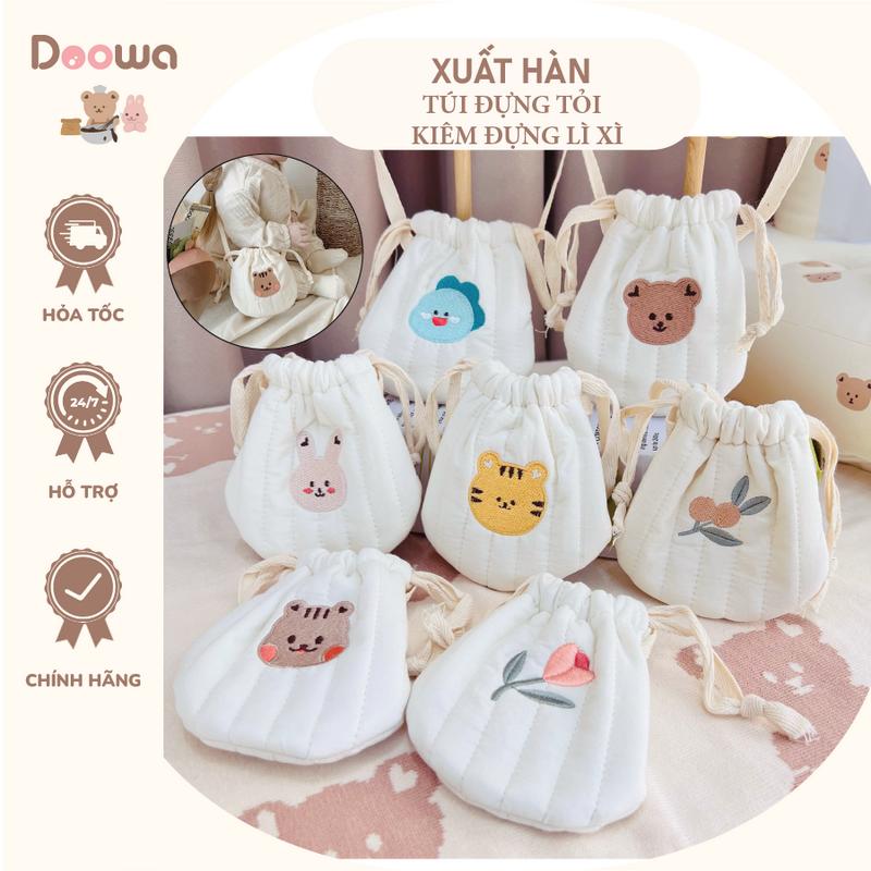  Túi Đựng Tỏi Túi Đựng Lì Xì Cho Bé Có Quai Đeo Hoạ Tiết Thêu Style Hàn Quốc Dễ Thương 