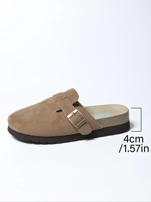 Women's Fashionable Plain Color Slip on Sandals, Casual Comfortable Soft Sole Sandals for Summer, Lightweight Breathable Shoes for Daily Wear, Girl 1