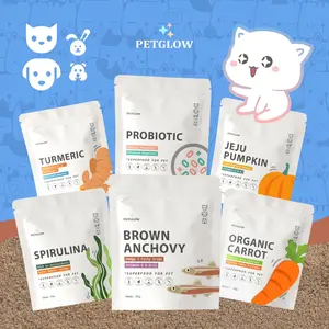 Petglow Superfood for Pet Powder Vitamin Bubuk Untuk Hewan Kucing Anjing Hamster Kelinci Probiotik Turmeric Jeju Pumpkin Spirulina Brown Anchovy Organic Carrot