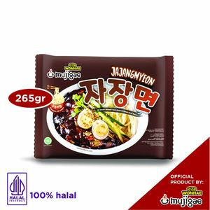 Mujigae by Wonhae Jajangmyeon 265 gr / Mie Saus Pasta Kedelai Hitam Korea / Jjajjangmyeon / JJajangmyeon / Jjangmyun