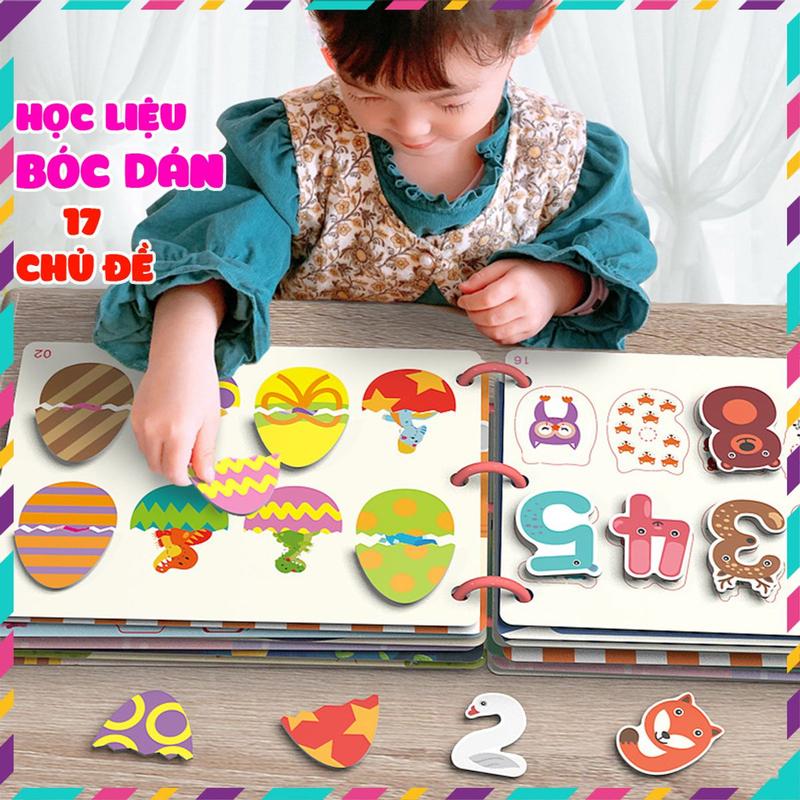 Đồ chơi bóc dán 17 chủ đề Shop Trẻ Thơ, Đồ chơi giáo dục sớm cho bé
