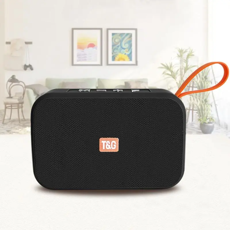 T&G Portable Wireless Speaker, Rechargeable Waterproof Speaker, Compact Speaker, Compatible with TF Card/USB Drive/USB/TF/FM Radio Music, Smartphone