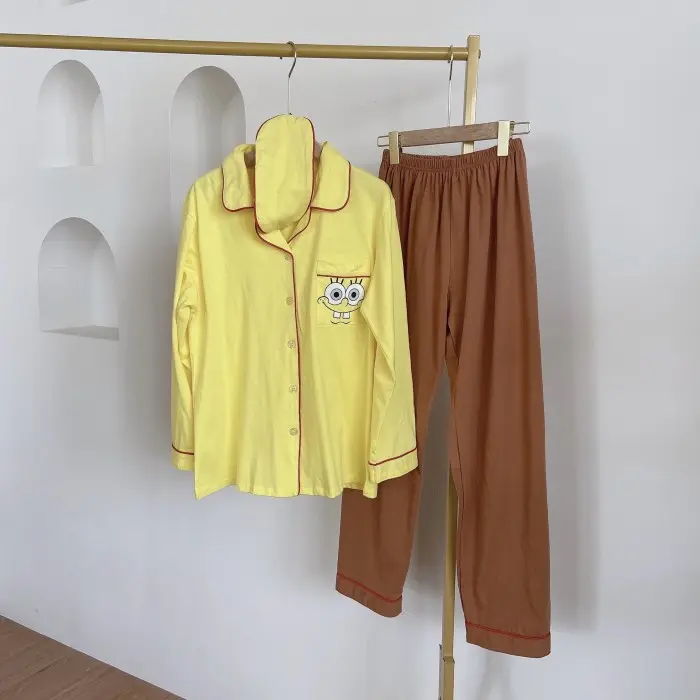 Piyama Pakaian Baju Tidur Dewasa Spongebob Patrick - Spongebob pjg, L
