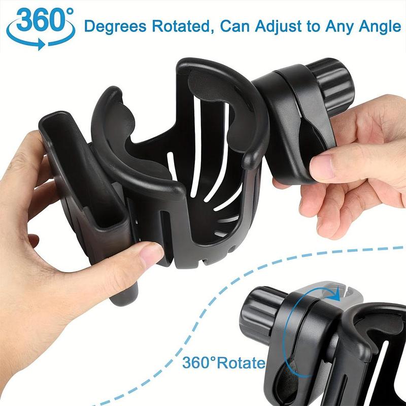 2 in 1 Universal Bike Cup Holder, Bicycle Cup Holder, Large Capacity 360 Degree Rotatable Bike Cup Holder, Motorcycle Phone Holder 6