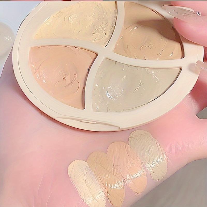 Product Introduction of Multi-purpose Long Lasting 4 Color Concealer, Versatile Hydrating Concealer Palette for Contouring, Acne Marks Dark Spots Covering 10