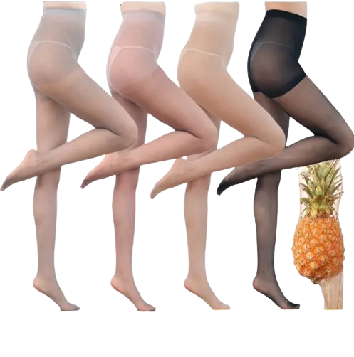 Stoking Nanas Kaos Kaki  Stocking  Wanita Tipis Stoking Cewek Anti Gores Polos Warna Kulit dan  Hitam Lembut