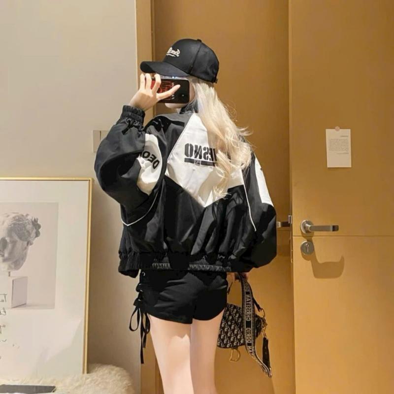 {Tthy}    Áo khoác dù logo in chữ UNVESNO 2 lớp dày dặn có 3 màu cực đẹp unisex HYPRETTY 01 3