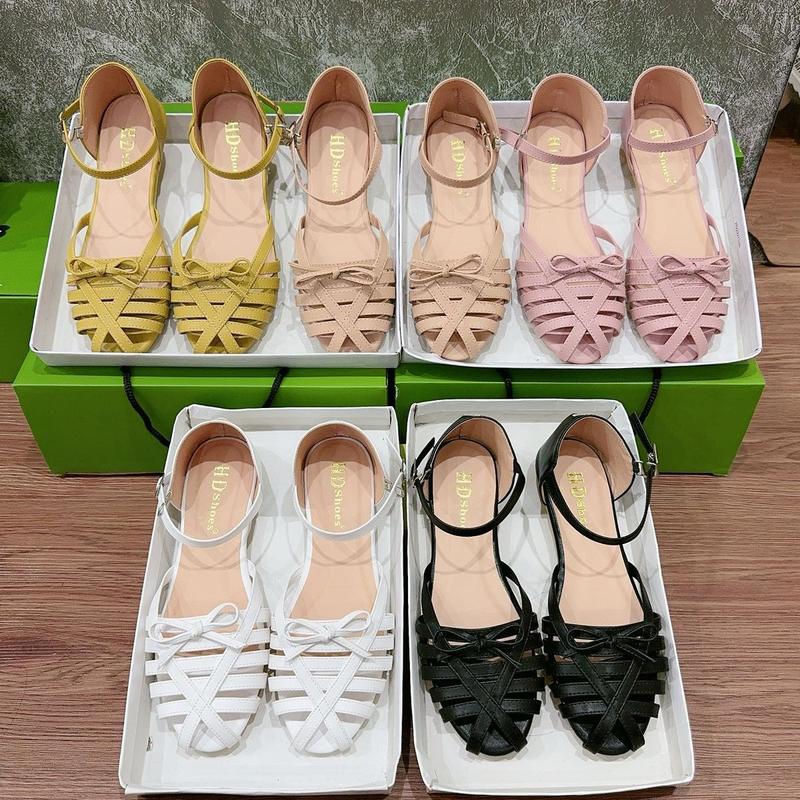 12 5 Màu - Giày Sandal Quai Hậu rọ xinh lên chân dễ thương lắm nhé chị em DéP Nữ Shoes - Hỗ Trợ Đổi Size !