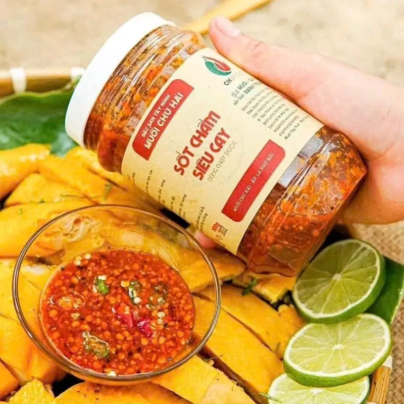 [COMBO 2 HŨ] MUỐI CHÚ HẢI 500G - SỐT CHẤM GIA VỊ chuhai sốt chú hải 3