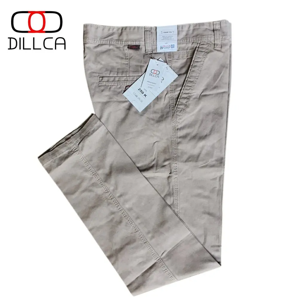 celana kanvas panjang pria original dilca reguler fit kwalitas cardinal terbaru