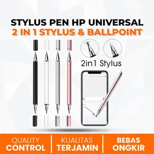 Stylus Pen Touch Screen / Bolpen Stylus Untuk Ipad Tablet HP 2in1 / Pulpen Stylus Responsif Bisa Untuk Iphone Android / Stylus Pen Universal