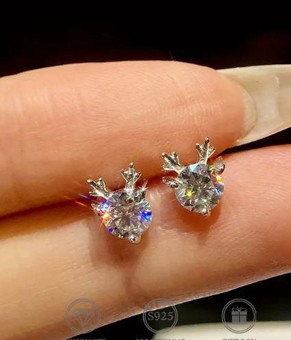  TS09-017- HOA TAI THỎ ĐÍNH ĐÁ CAO CẤP 