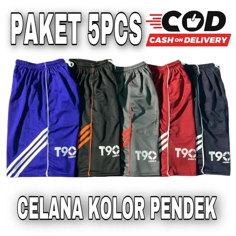 Promo Special 30 Ribuan Dapat 5 Pcs Celana Pendek Sport Pria Wanita Dewasa Uniseks Kolor Olahraga