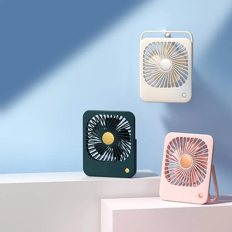 OENBATOM Portable USB Rechargeable Desktop Fan, 4-speed Speed Fan, Strong Airflow Fan for Office, Outdoor Travel, Camping, Gym 5