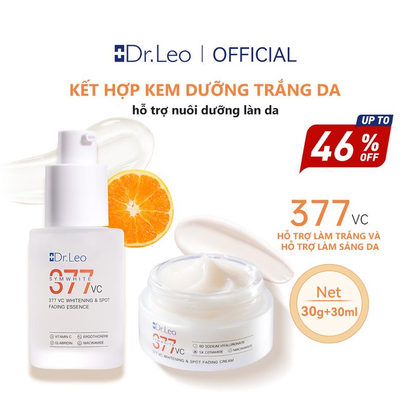 【MAX Dr.Leo Dr.Leo Brightening Set 377 VC Brightening & Spot Fading Essence+ Kem dưỡng sáng da Dr.Leo 377 VC & Tinh chất làm mờ vết thâm Skincare Son Serum