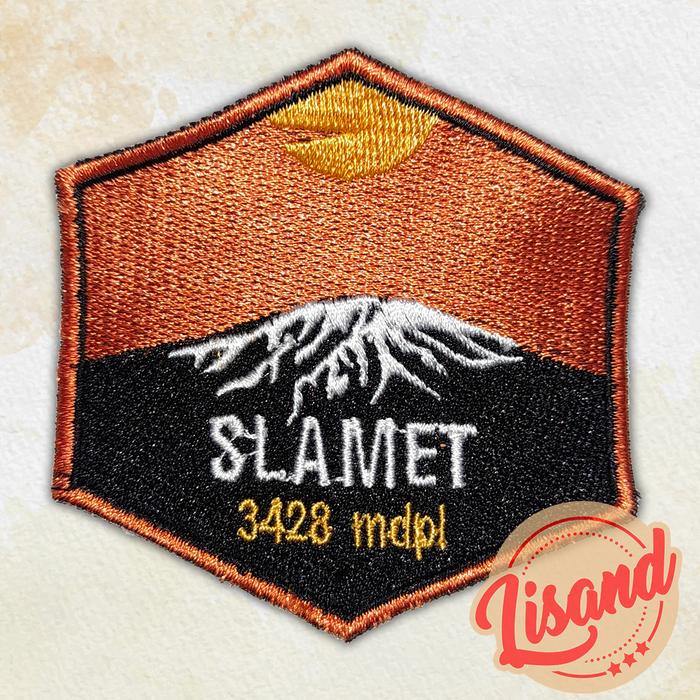 Gambar Patch Emblem Bordir Gunung Slamet dari Lisand Kota Bogor Tokopedia