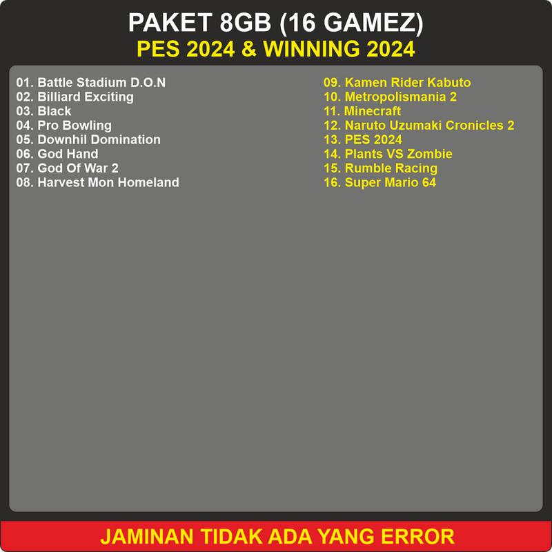 Flashdisk Game PS2 Full 60 Game 7