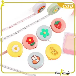 [COD] OFM C642 Meteran Gulung Kecil Karakter Lucu 150CM Praktis Motif Dua Sisi Portabel