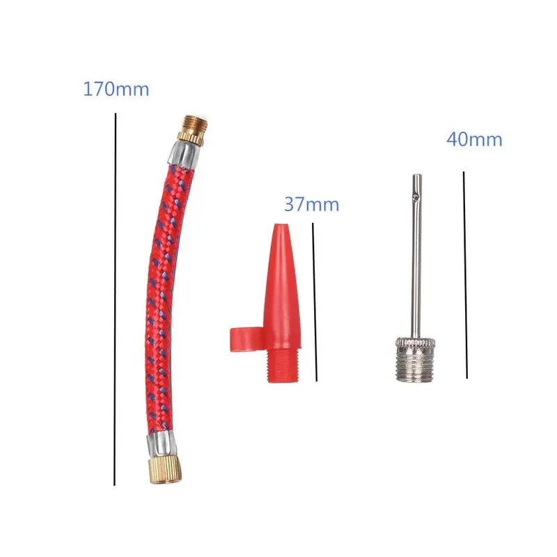 Bộ dụng cụ kim bơm hơi, 1 bộ, Bao gồm ống kim, Thích hợp cho bóng thể thao, bóng rổ, bóng đá, bóng chuyền và xe đạp, Bộ thổi hơi Ống lốp, Bao gồm dụng cụ bơm không khí 1