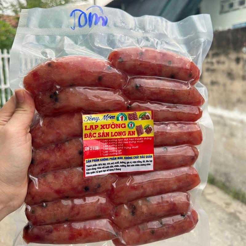  1 KG Lạp Xưởng Tôm Food Nhà Tony Móm - Thịt Tôm Tươi Gia Vị Tự Nhiên Hạn Sử Dụng 2 Tháng 