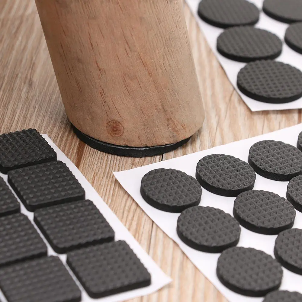 1/2/6/15/24PCS Soft Chair Fittings Bumper Self-adhesive Anti-slip Mat Floor Protector Anti Noisy Furniture Leg Pads