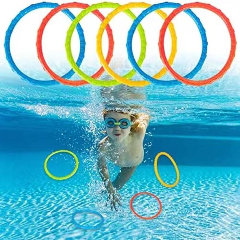 4Pcs/8Pcs Diving Ring Set Throw Dive & Retrieve Toys Swimmin - TikTok ...