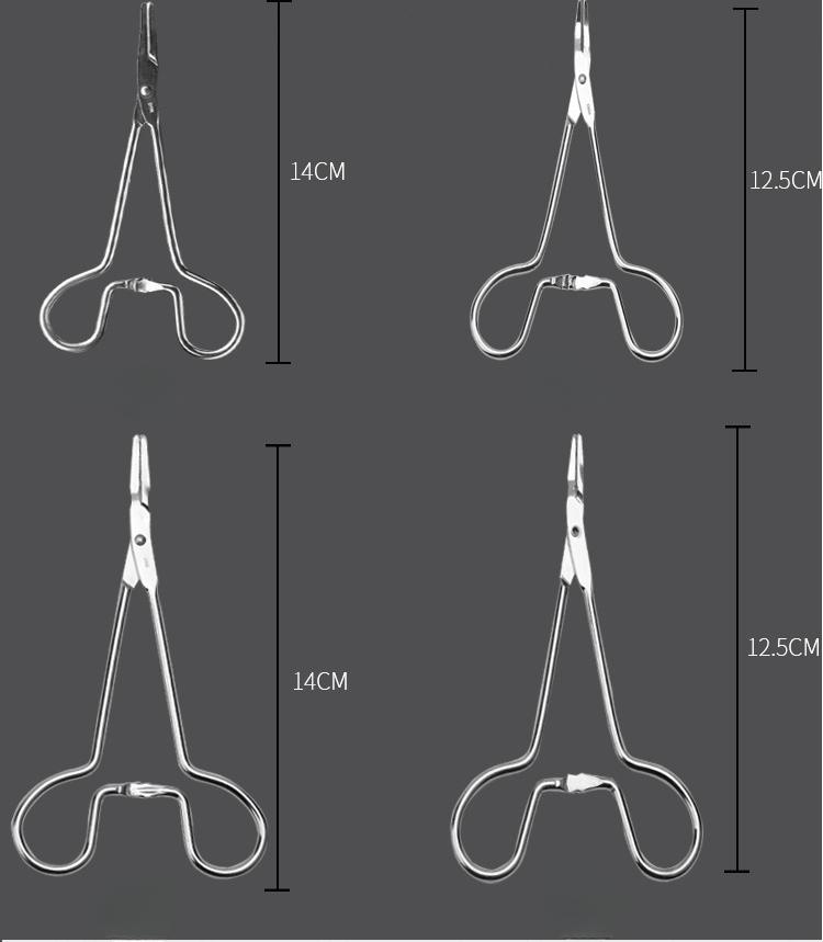 Product Introduction of 2pcs Stainless Steel Ear Plucking Pliers for Dog Ear Hair & Hemostat Grooming Tweezers for Pet Ears Hair Cleaning Tools Pet Supplies 1