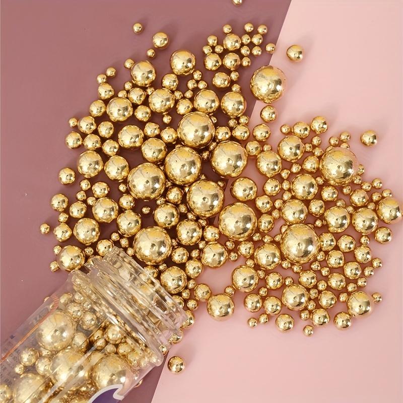 Product Introduction of Golden Pearl Sugar Sprinkles - 85G/130G, Non-Edible Cake & Cupcake Toppers For Weddings, Showers, Birthdays & Christmas Celebrations 2