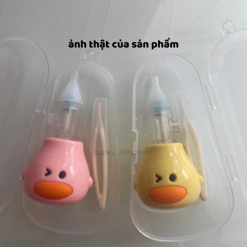 dụng cụ HÚT MŨI vịt cho trẻ sơ sinh kèm nhíp gắp và hộp đựng Mềm mại An Toàn Không Đau Kem Cho Bé 8
