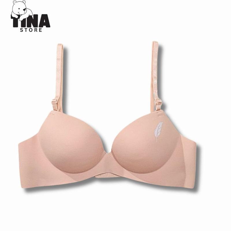  TINA STORE Áo Ngực Su Không Gọng Nâng Ngực A11 Đệm Bàn Tay 3cm Thiết Kế Ôm Trọn V1 Không Lộ Viền Bra Nữ Size 34 36 38 Màu DA ĐEN ĐỎ NÂU Trắng 