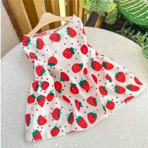 Vestido para mascotas con estampado de frutas para días festivos, fiestas, viajes y playa, vestido lindo para perros para ocasiones especiales y diversión al aire libre