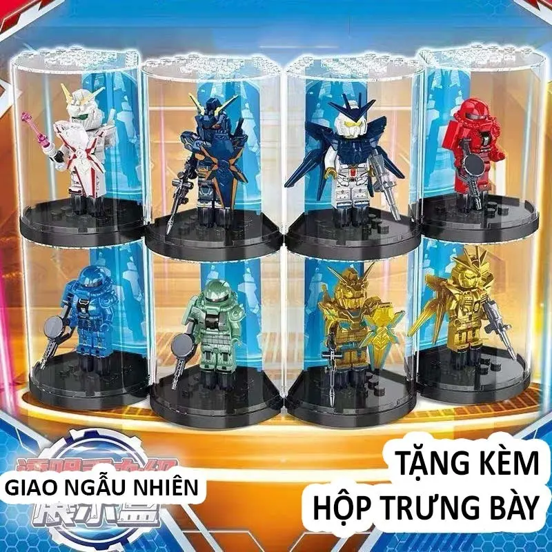Mô hình mini gundam Túi mù Wing Mecha Warrior Lắp ghép Người máy DIY Đồ chơi Quà tặng cho bé 8