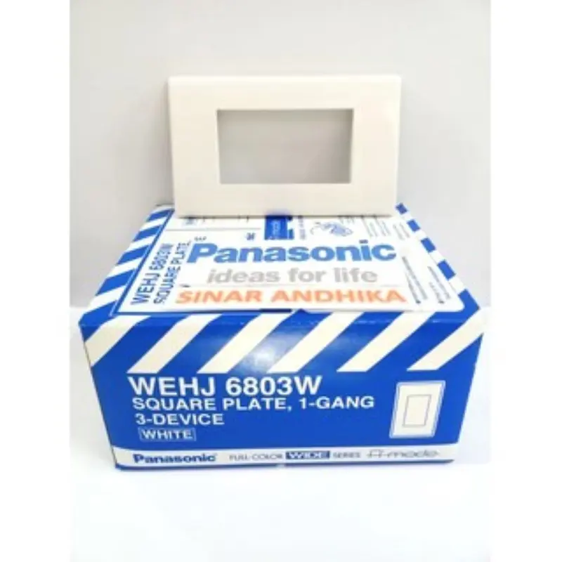 Frame Saklar 1 Gang 3 Device Putih A Mode Panasonic WEHJ 6803W 0