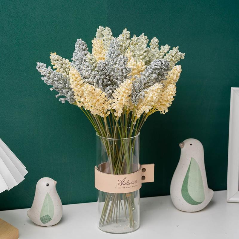 Product Introduction of 6pcs/set Grain Artificial Party Wedding Bouquets Touch Real Fake wer Plant Home Decor 13