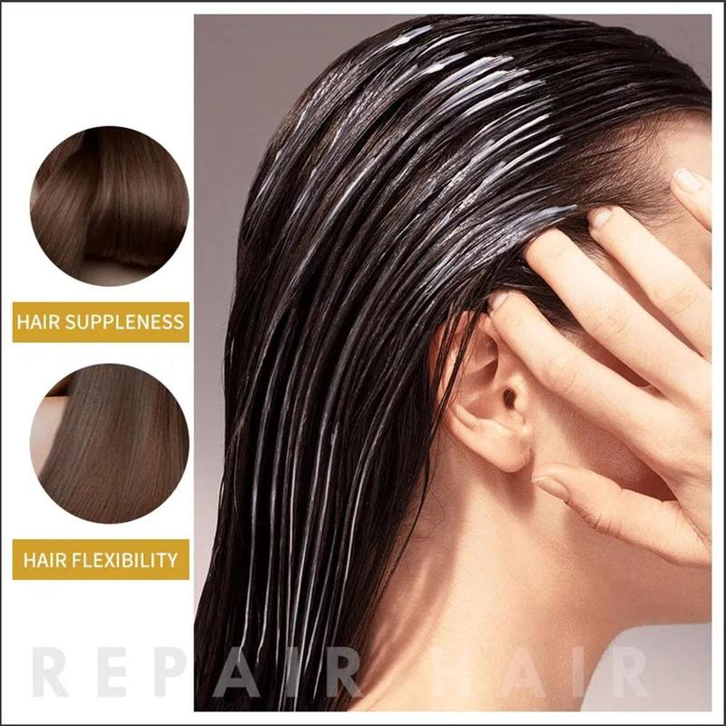 Product Introduction of 5pcs 10ml Smoothing Hair Mask Individually Wrapped Leave-In Care Mask Mask Pouch Moisturizing F5U0 29