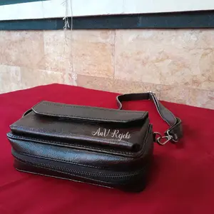 Tas Taji Ayam Kantong Velcro Cokelat Gelap