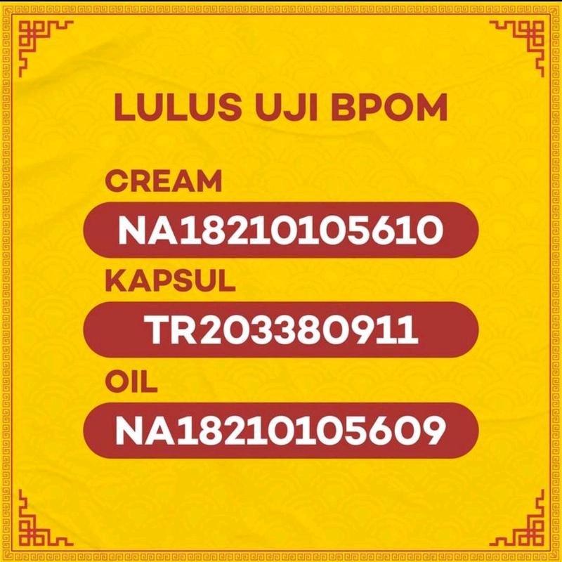 Paket Komplit XI YAOPIN ZHI Cream-oil-kapsul Suplemen Wasir Asli Original Bpom 3